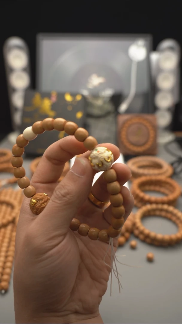 猴头核桃手串单颗象神