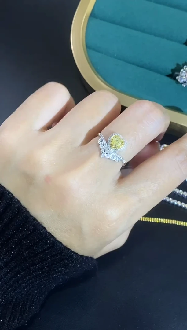 18K金镶嵌戒指钻石03