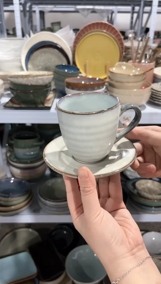 【闪购商品】瓷片外贸尾货瑕疵满20包邮X2 杯加碟