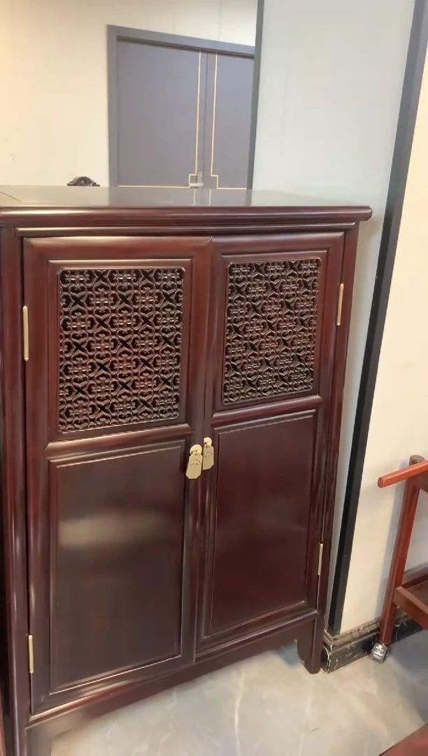 黑酸枝木类供桌南美黑酸枝圆角柜