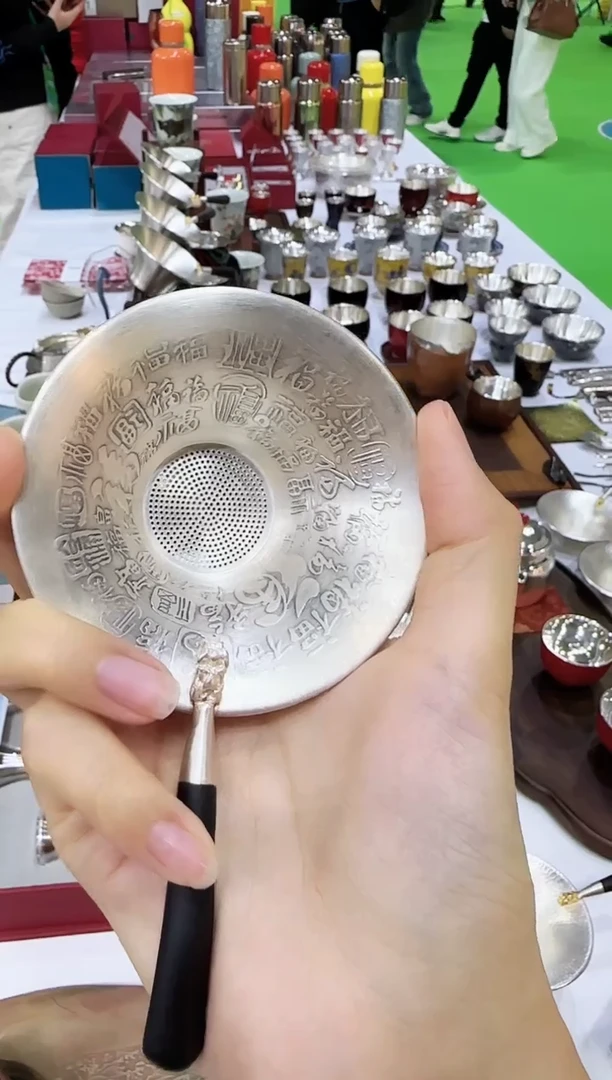 60g百福纯银茶漏一个百福纯银茶漏一个