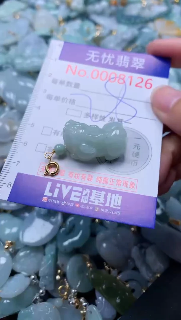 翡翠未镶嵌吊坠(不含链)8126