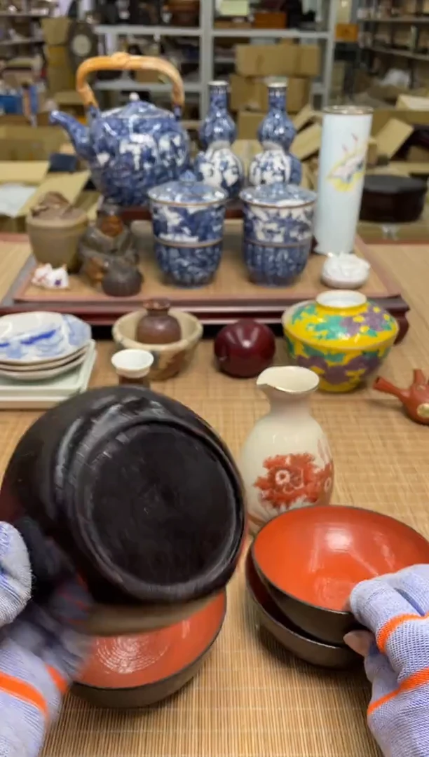 23号4干漆碗2得利中古物品谨慎参拍直播链接