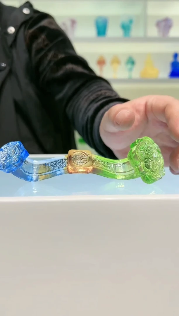 【闪购商品】茶宠古法琉璃小如意13厘米