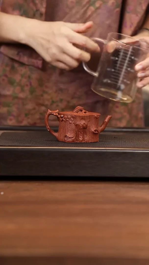 茶壶紫泥笑*晰特价紫砂壶