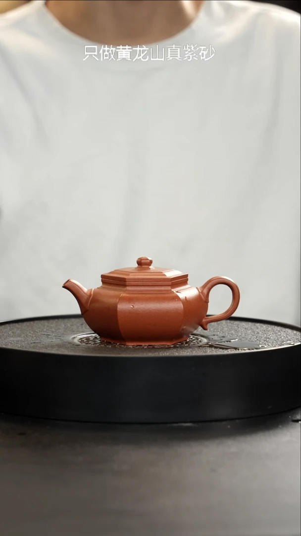 茶壶紫砂精挑桃花大彬六方大漏