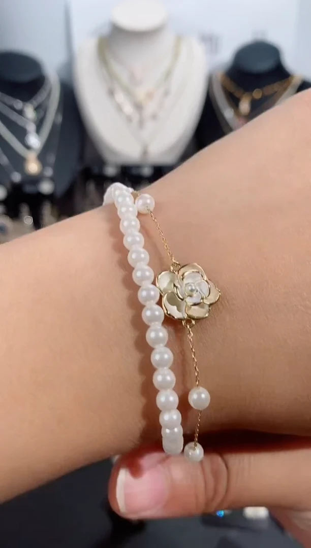 铜合金无925银手链7160