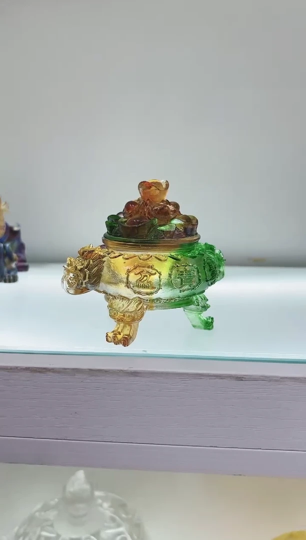 手工艺品琉璃古法琉璃聚宝盆