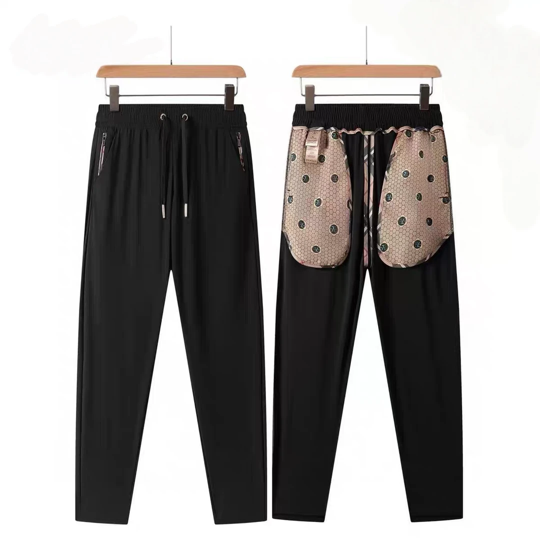 情侣款薄款运动裤夏季透气速干直筒型休闲裤弹力百搭1986