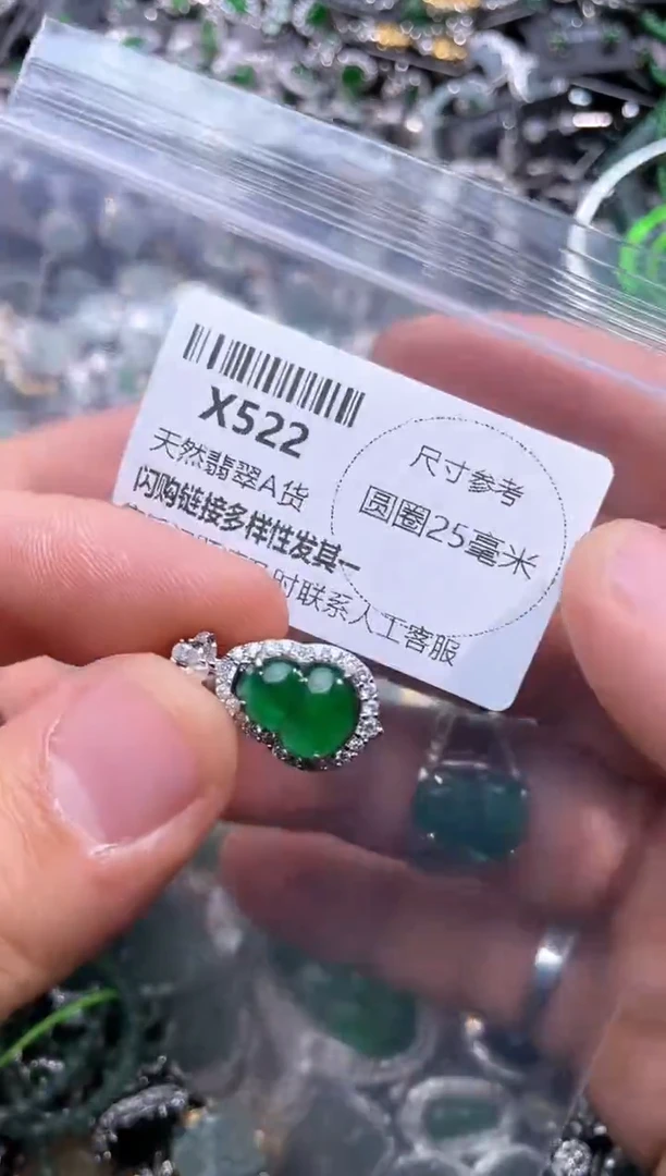 【闪购商品】翡翠颈饰未镶嵌X522吊坠