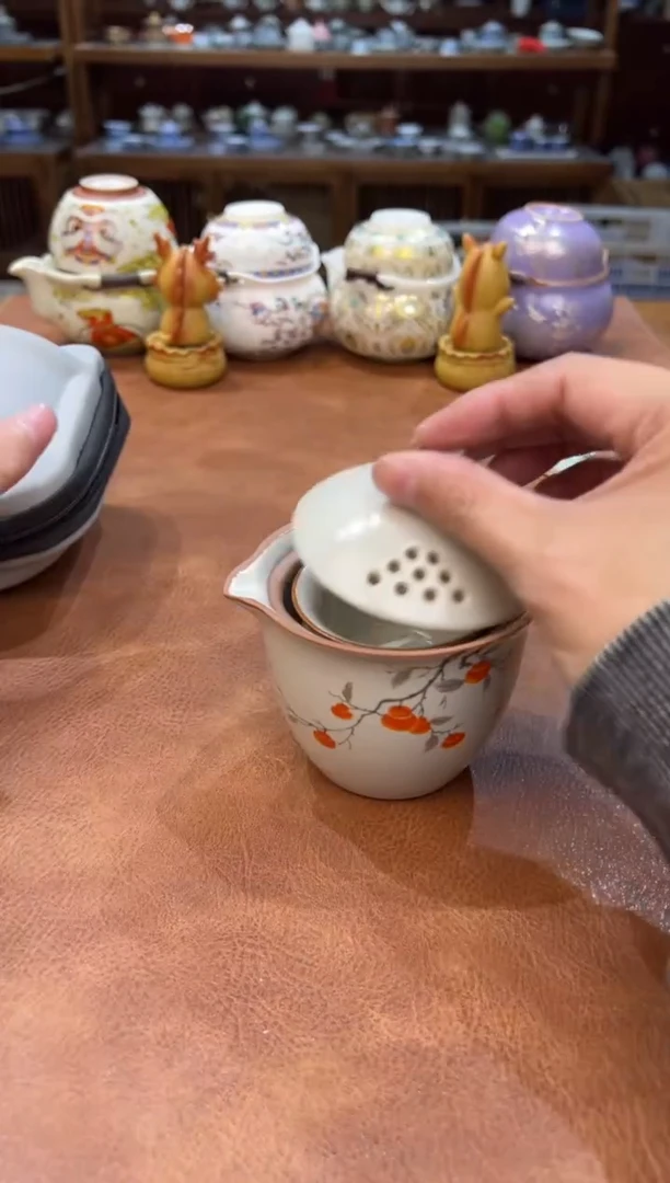 真的很便宜会开片的旅行茶具