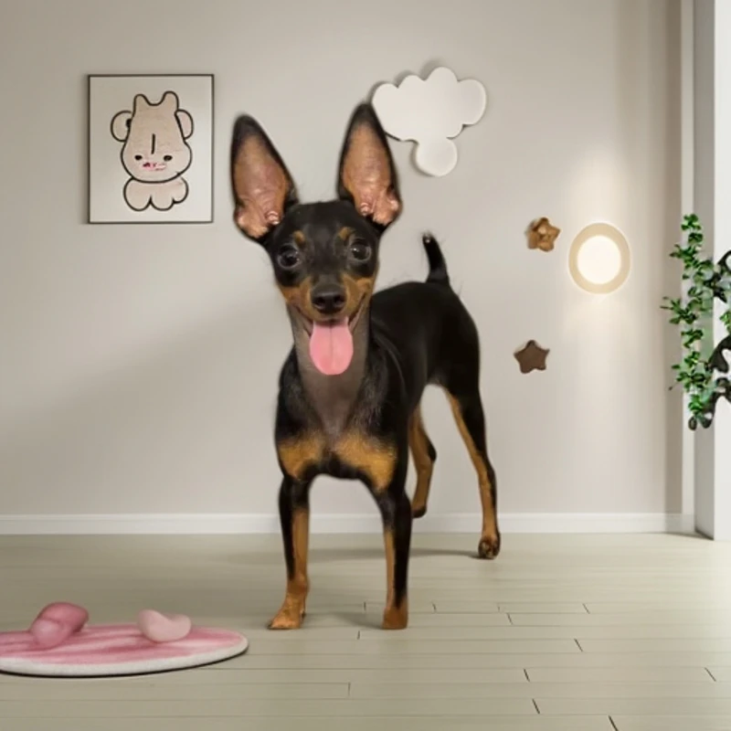 鲁家宠物店小体小鹿犬 茶杯犬铁包金小鹿犬