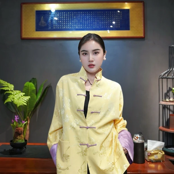 花汀堂·春季新品纯手工私人订制新中式外套·可选其他配色