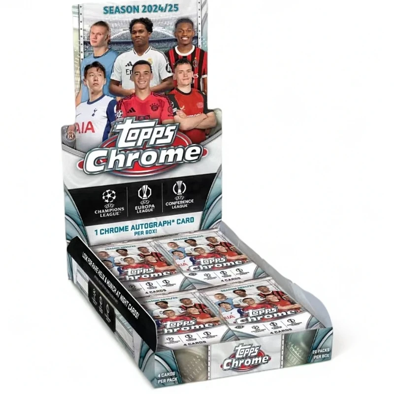 24-25 Topps chrome 欧战 球星卡（代拆）Hobby盒