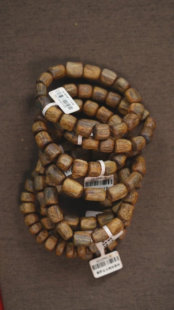 手串沉香原色乌身随型单圈13g+多样性发其一