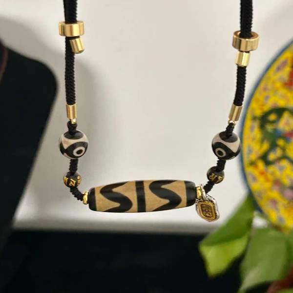 【千千娜娜】双线虎牙渗透工艺锁骨链玛瑙材质古法画线咬线扎实玛瑙