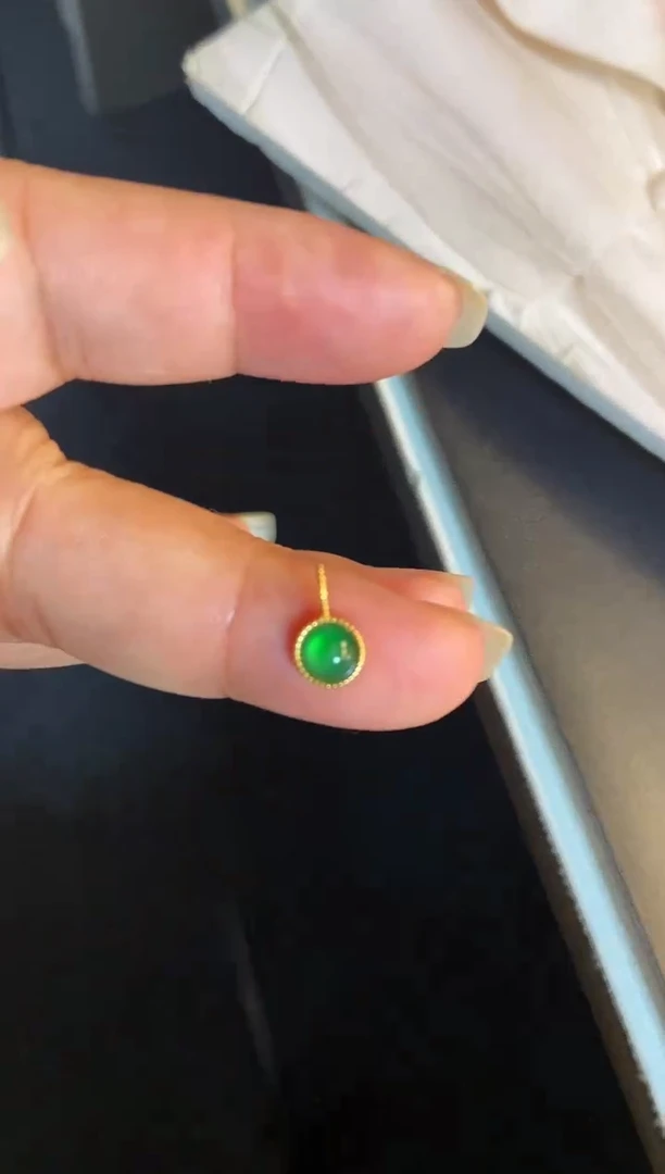 吊坠(不含链)银S925镶嵌翡翠1