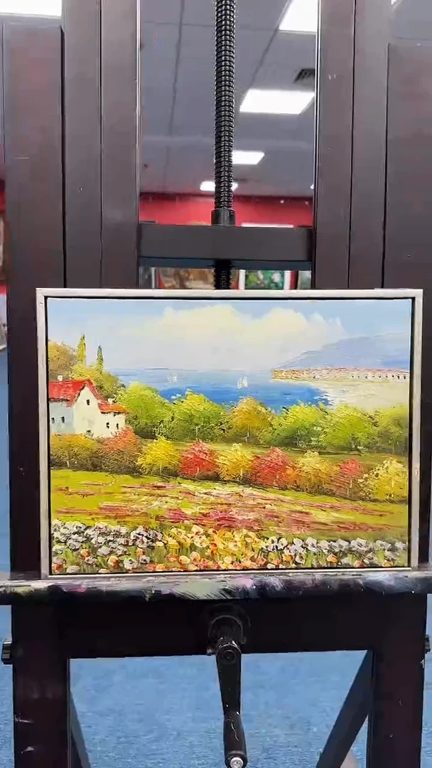 国画老师纯手绘油画作品6