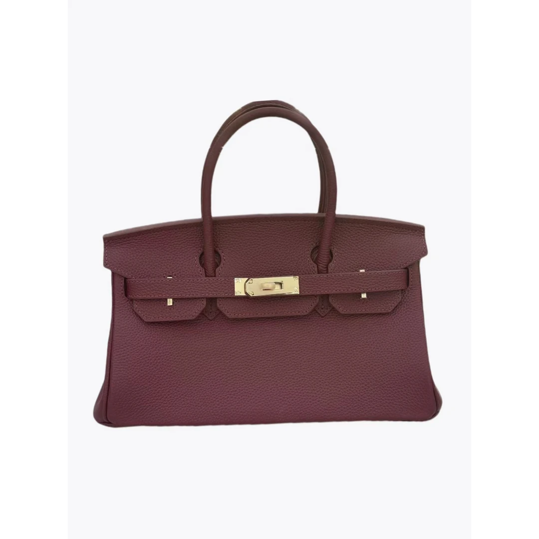 【Rain.Cun】XKY-10022帝国红大马头层牛皮30shouder手工定制凯莉