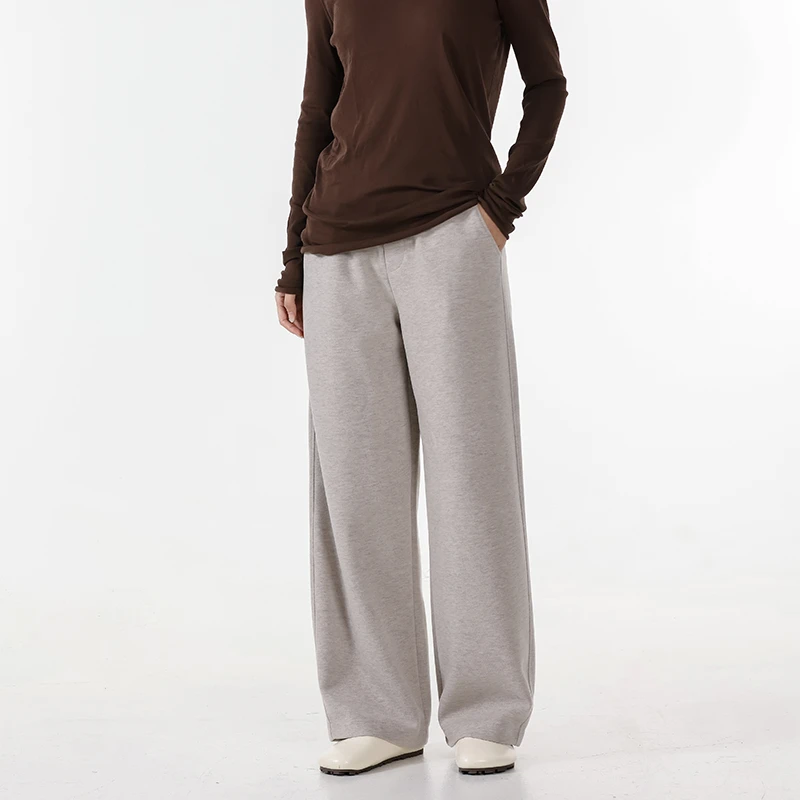 醋酸羊毛阔腿裤女2025秋冬高腰垂感显瘦神裤宽松休闲裤女316