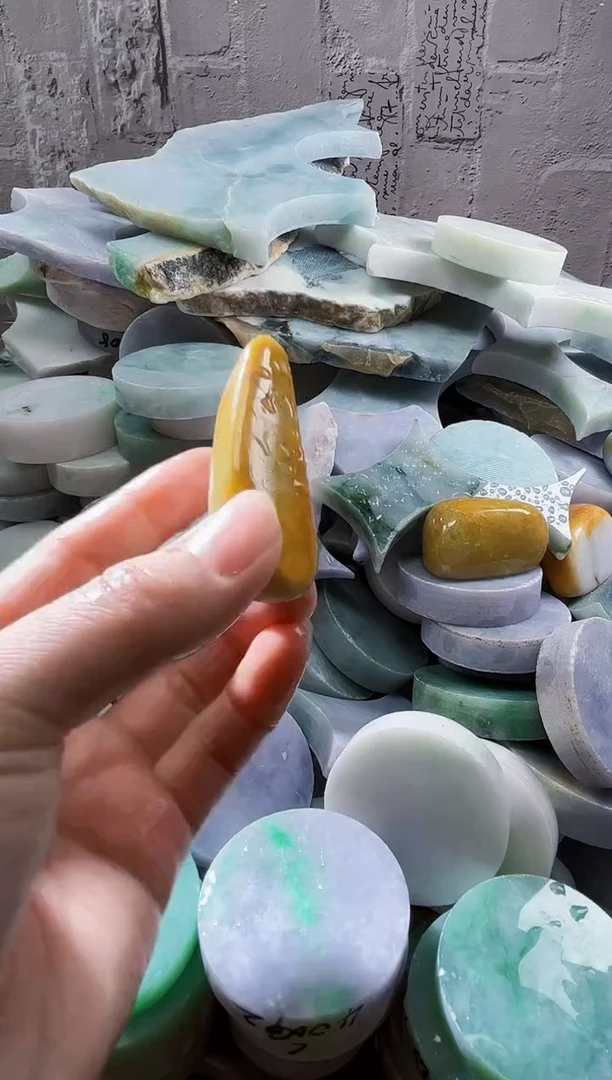 裸石翡翠天然翡翠A货玉 南 056