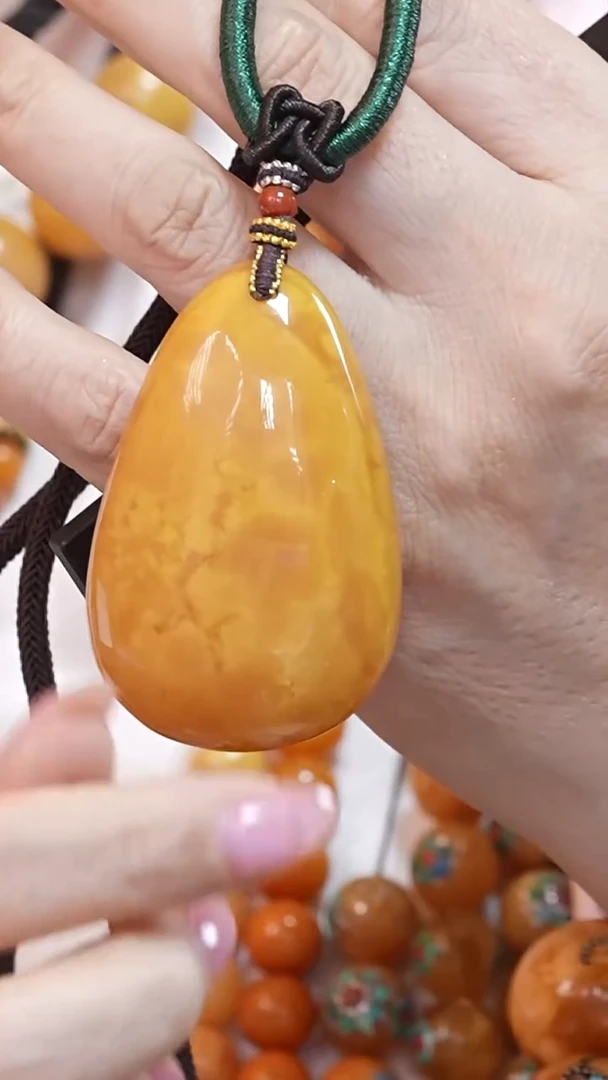 蜜蜡颈饰未镶嵌0172天然蜜蜡珠宝奇石云端妖孽全部保真