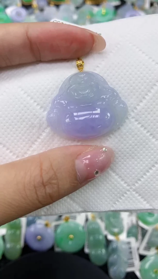 翡翠18K金镶嵌颈饰11111111111