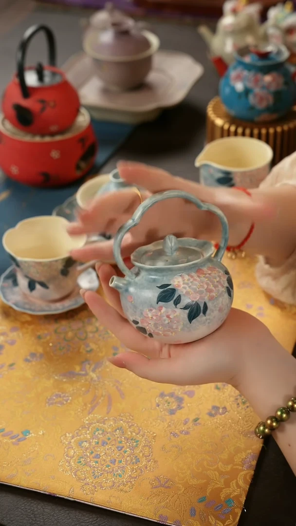 陶瓷茶具无尽夏提梁壶