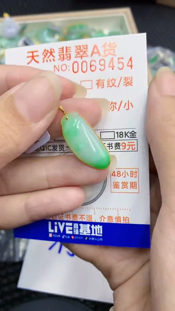 【闪购商品】翡翠颈饰18K金镶嵌            82