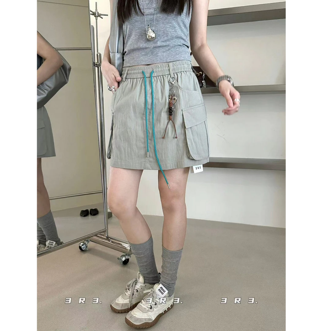 十三行3R3-夏季福秒工装半裙#66076