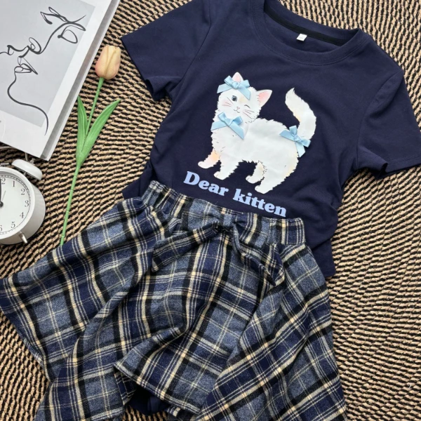 IEF【爱依服】2025夏季新款韩系风时尚洋气上下套裙