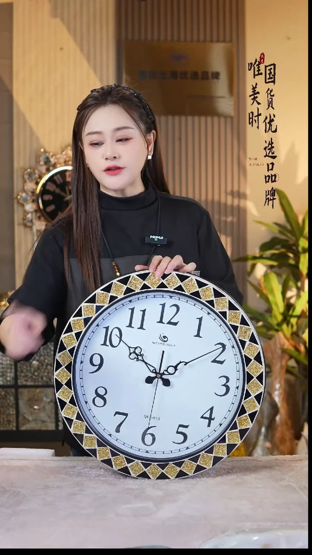 简约款18号 黑金挂钟（直径45公分）