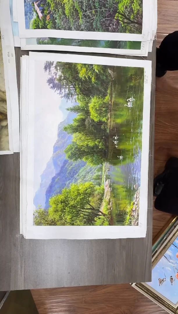 油画【73号】约50*70cm丨朝鲜原创纯手绘孤品油画丨顺丰包邮