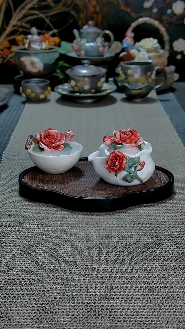 玫瑰套装柴烧烧