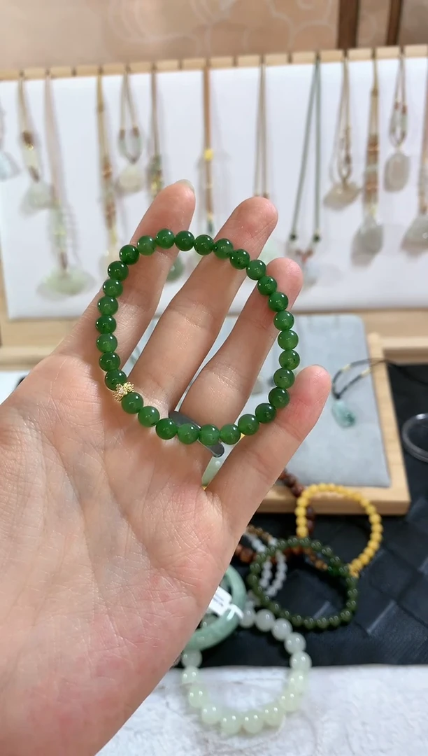 手链未镶嵌和田玉一*手串4