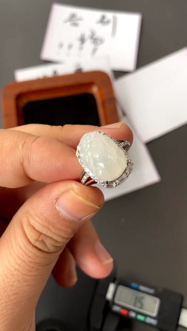 【闪购商品】翡翠戒指银S925镶嵌买断价