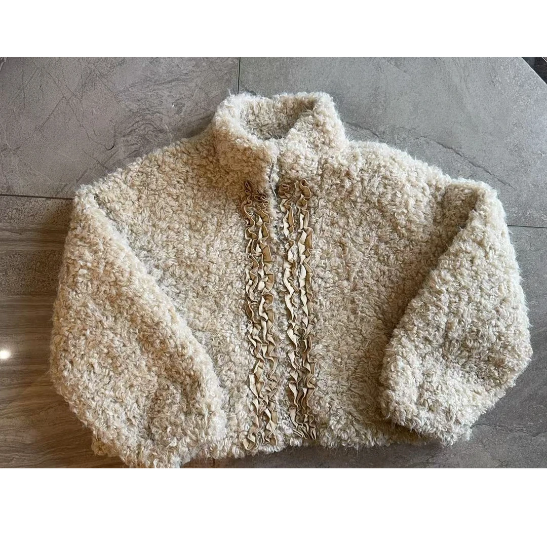 保暖长袖蝙蝠袖常规款厚款短外套冬季加厚加绒韩版