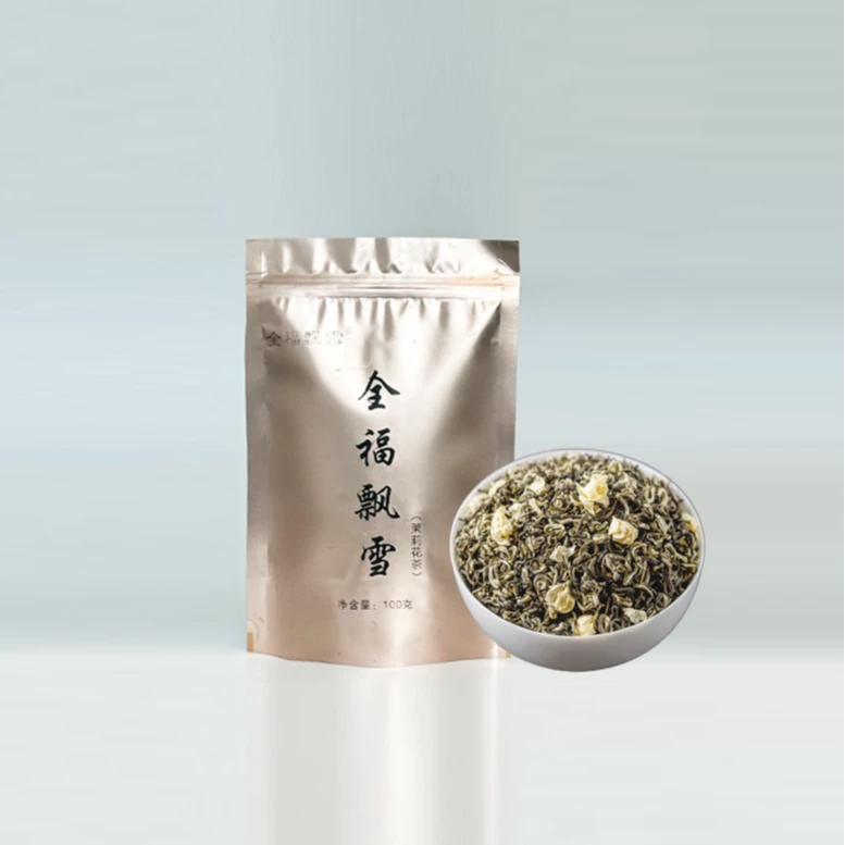 全福飘雪茉莉花茶2024新茶特级碧螺春耐泡浓香型上等高端四川茶叶