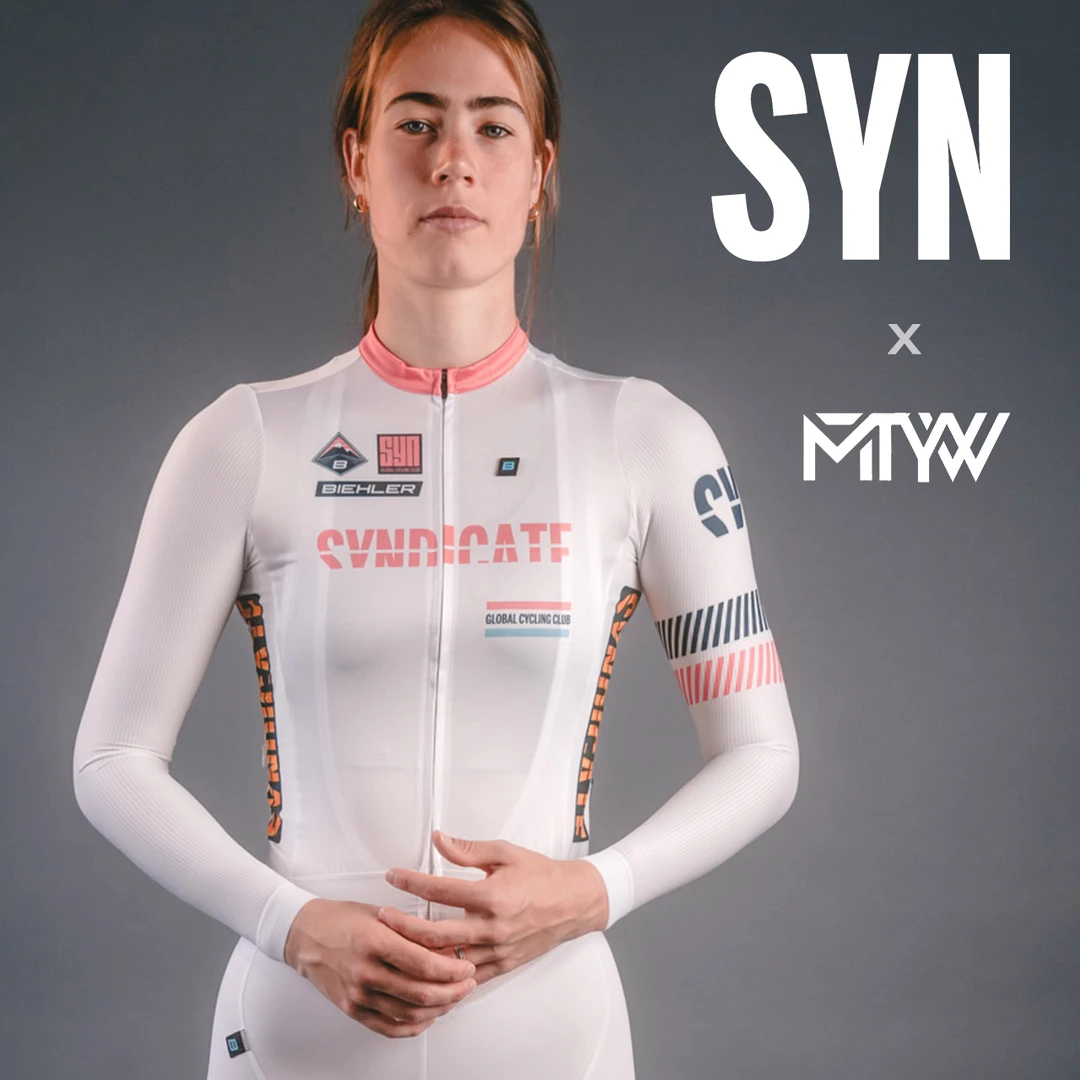 SYN Race 女士夏季防晒长袖骑行服 白色
