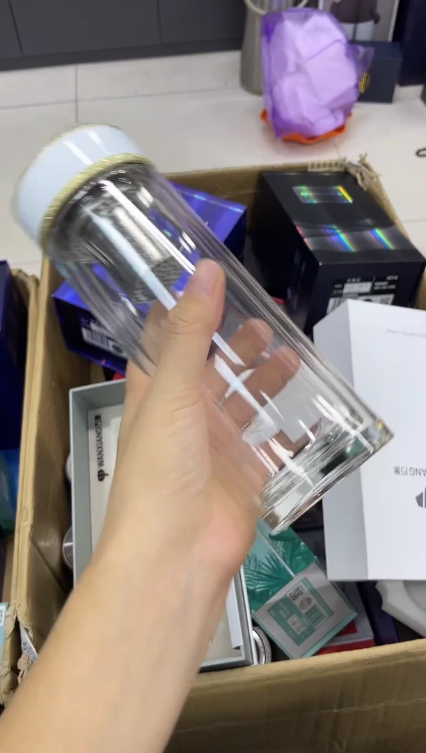 高硼硅玻璃无手柄款象家双层tv48-450ml金