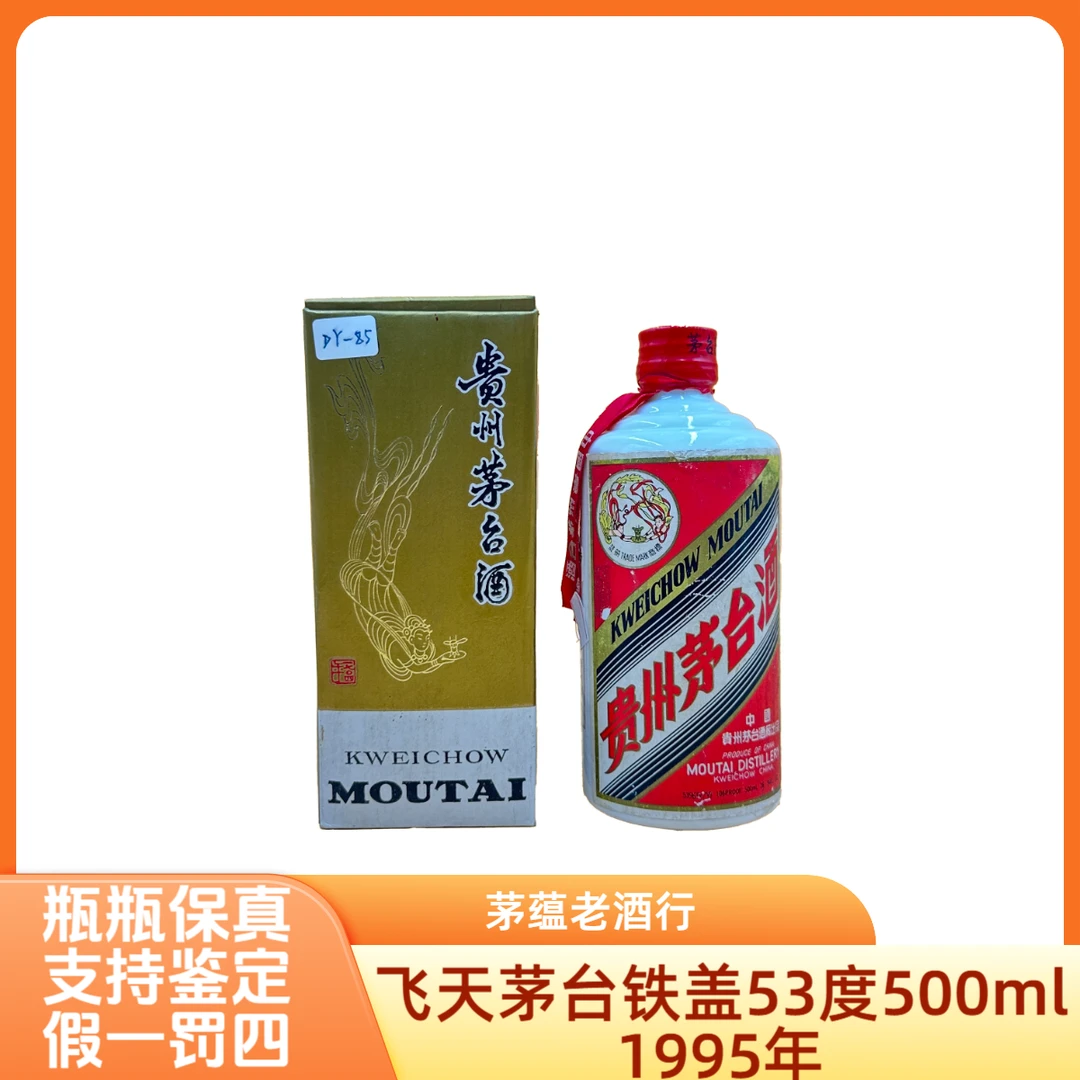 1995年茅台铁盖53度500ml酱香型白酒-DY85