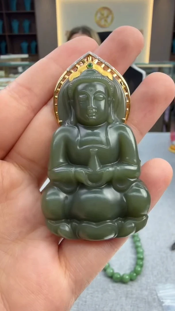 颈饰未镶嵌和田玉假一罚三秒拍号279