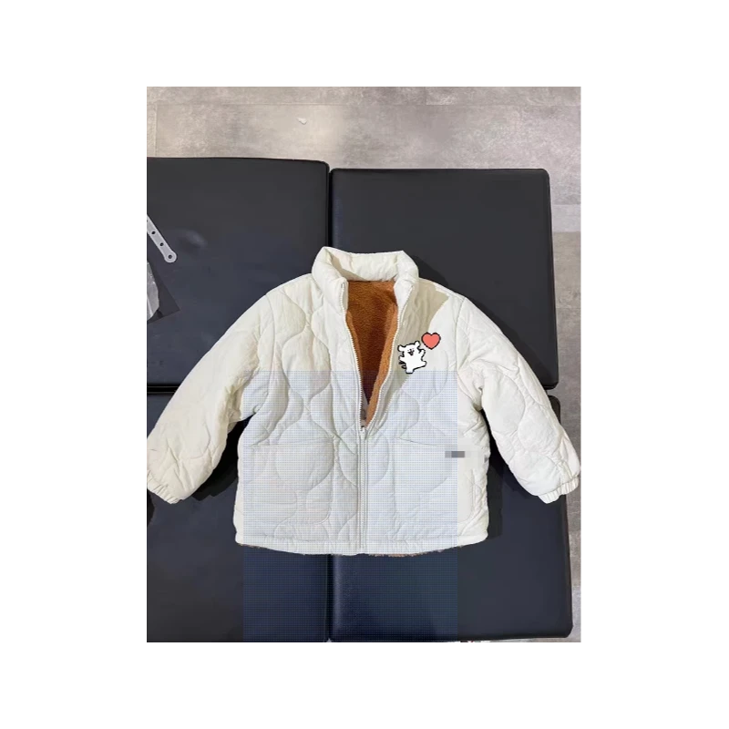 TUBN19秋冬加绒保暖棉衣正反两穿外套