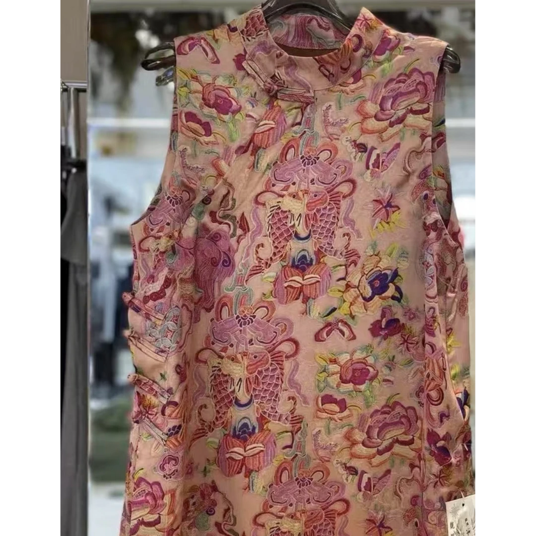 民族风宽松型常规款修身型女马夹复古唐装女装蕾丝上衣百搭