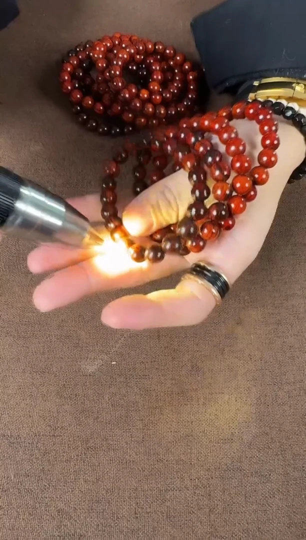 檀香紫檀（小叶紫檀）1.0 圆珠单圈手串