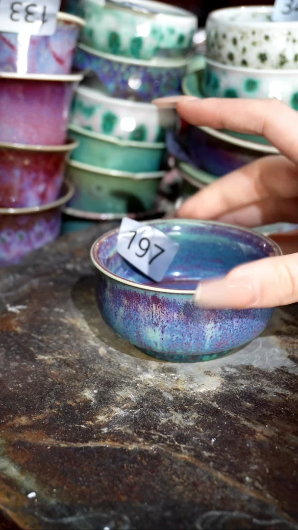 摆件精品窑变钧瓷茶器