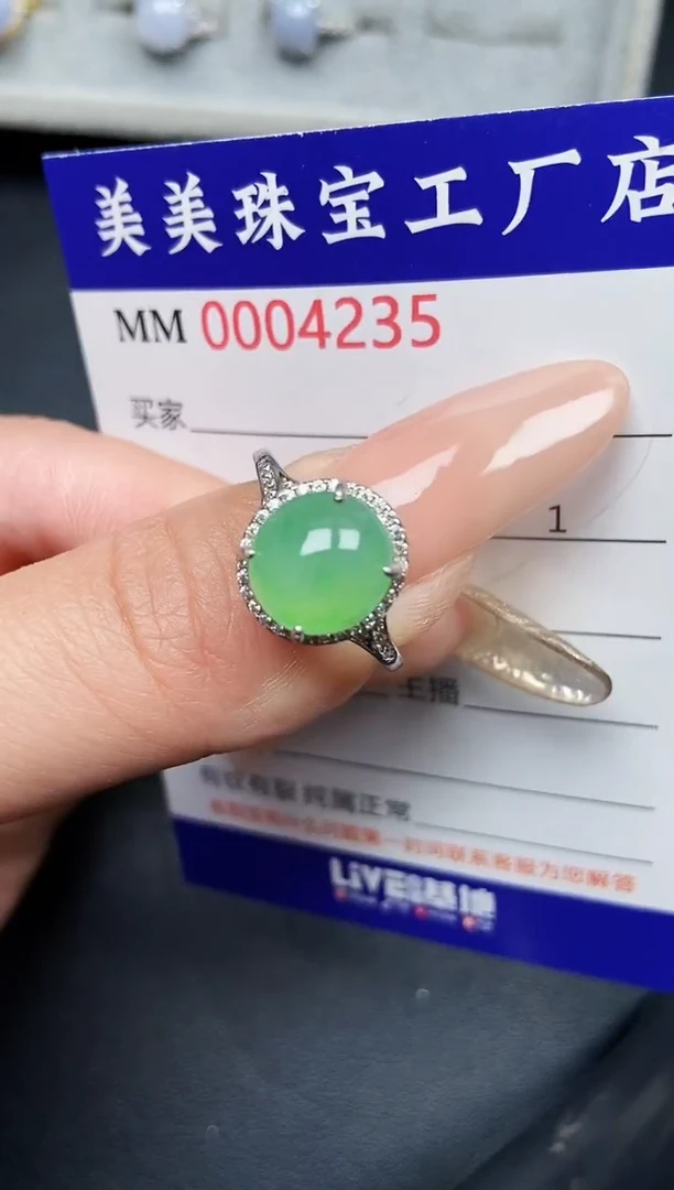 【闪购商品】翡翠颈饰银S925镶嵌4235