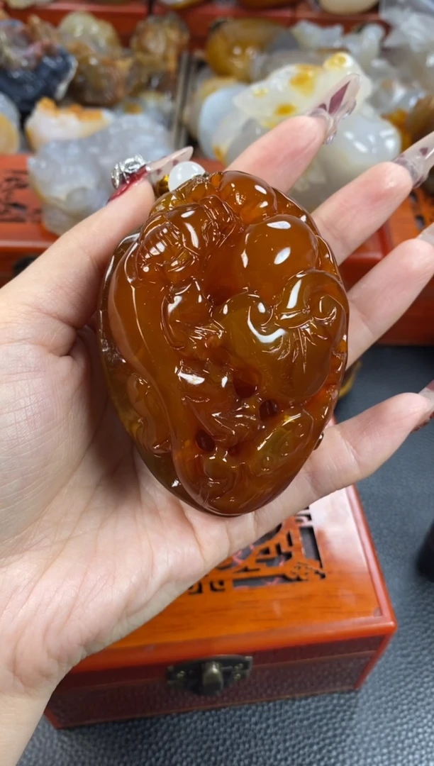 【闪购商品】玛瑙/玉髓手把未镶嵌1