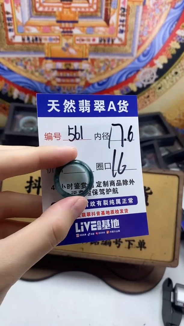 未镶嵌戒圈翡翠561