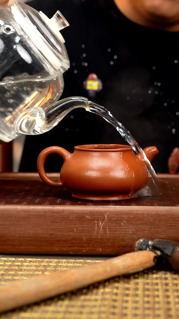 茶壶紫砂WHY红降坡潘壶